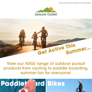 Get Active This Summer 🚲🌊