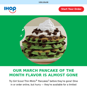 Hurry! Girl Scout Thin Mints® Pancakes Are Almost Gone🥞