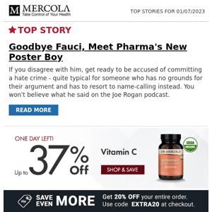 Goodbye Fauci, Meet Pharma's New Poster Boy