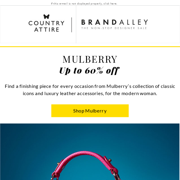 Welcome back, Mulberry