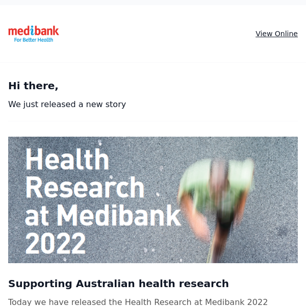 Supporting Australian health research