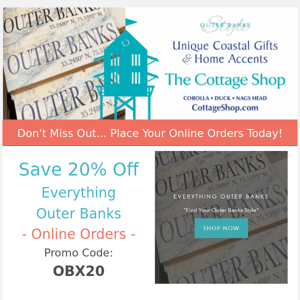 Bring The Outer Banks Home - Online Sale