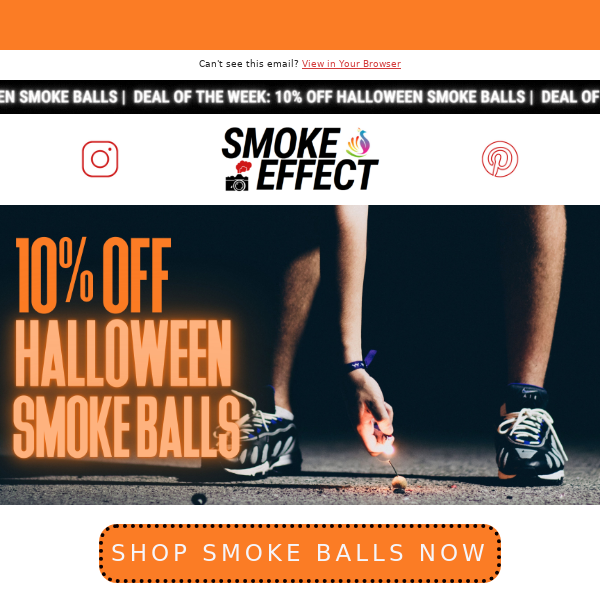 Get ready for Halloween! 10% OFF smoke balls! 🎃