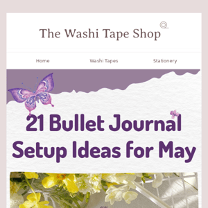 🥳 21 Bullet Journal Ideas For May! 🥳