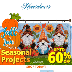 Pumpkin Spice & Everything Nice—Up to 60% off craft kits & projects.