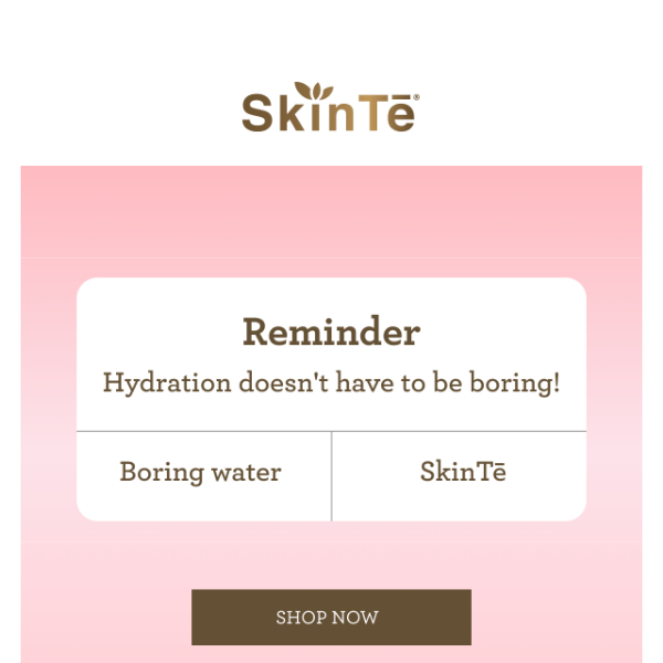 Re: Hydration reminder 💖