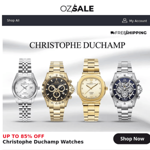Up To 85% Off Christophe Duchampe Watches