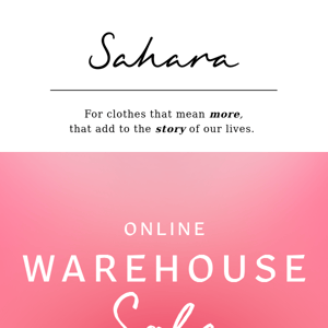 Shop Warehouse Sale by Size