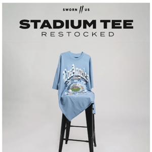 STADIUM TEES RESTOCKED 🚨