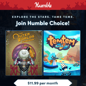 Explore the stars & tame Tems with July's Humble Choice