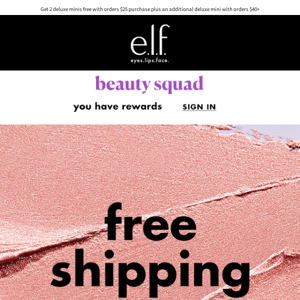 THIS WEEKEND ONLY! FREE SHIPPING on us!