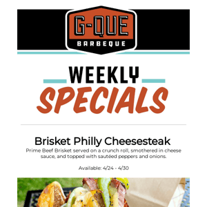 Weekly Specials - Get 'Em While You Can!
