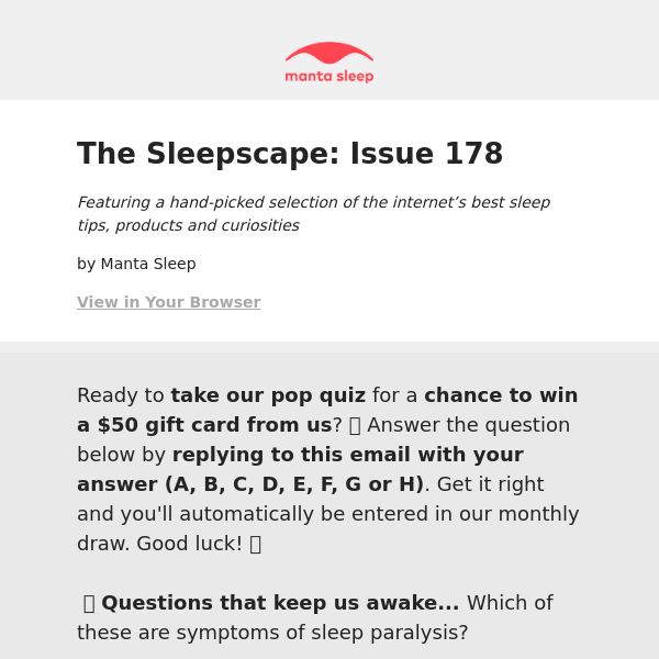 Sleepscape 178: Here’s why back sleeping helps your health, plus a camping lantern you’ll want on your bedside table ⛺