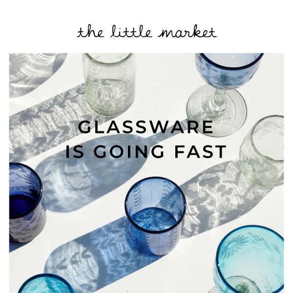 In Stock + Selling Fast: Best-selling Glassware