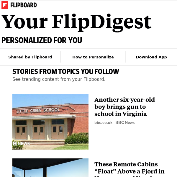 Your FlipDigest: stories from United States, Sports (Canada), Sports and more