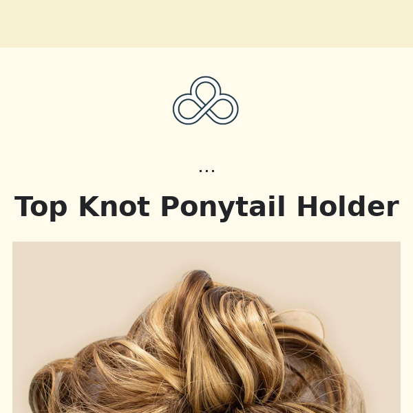 Top Knot Ponytail Holder (All Colors)