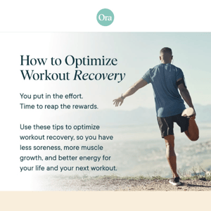 Optimize Workout Recovery 🏃‍♀️🏋️‍♀️