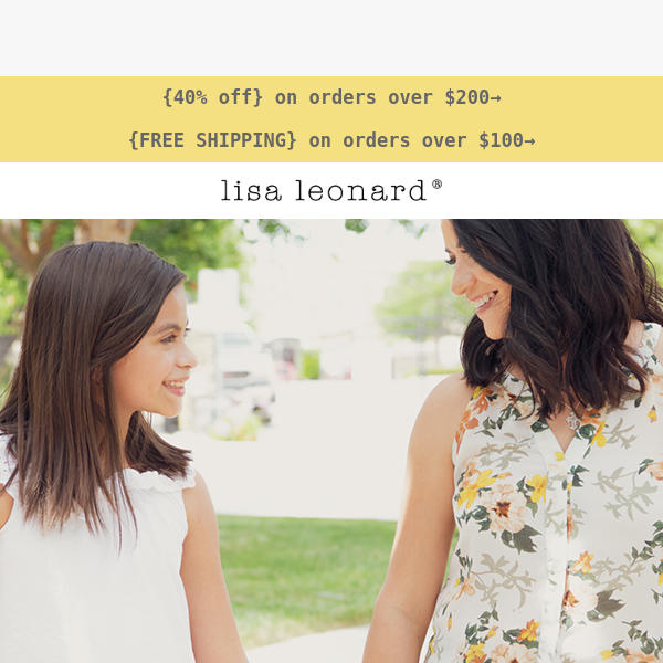 don't miss up to 40% off for {National Daughters Day}!!