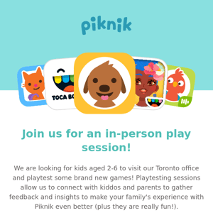Calling all Toronto parents! Join our playtesting team 🇨🇦