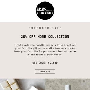 EXTENDED 20% off