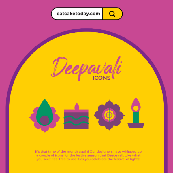 Icons for Deepavali 🪔