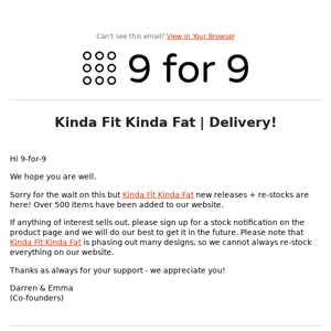 Kinda Fit Kinda Fat | Delivery!