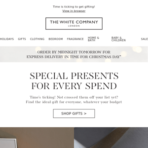 Special presents for every spend