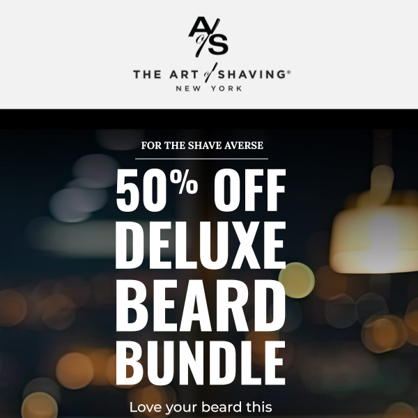 You ♥️ Your 🧔‍♂️! Save 50% on the Ultimate Beard Bundle!