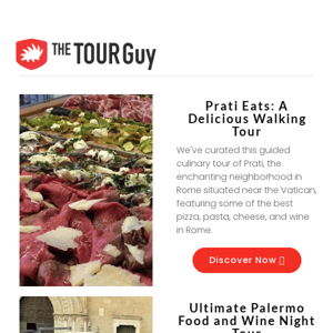 NEW TOURS ALERT: Italy Food tours