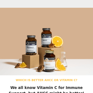Which Is Better for Immune Health — AHCC® or Vitamin C?