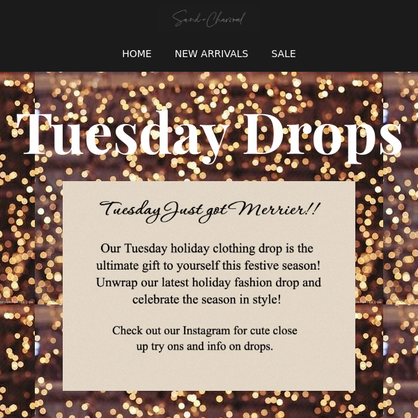 TUESDAY DROPS <3 Sand + Charcoal