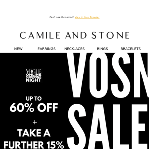 LAST HOURS - Up to 60% VOSN Sale Ends Now ⏰