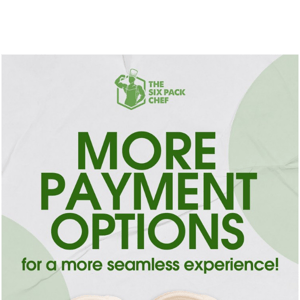 More payment options for a more seamless experience + more!