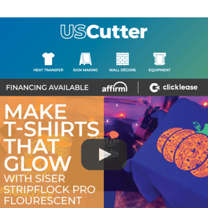 🎃 Make T-Shirts That Glow With Siser StripFlock Pro Fluorescent!
