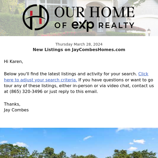 New Property Listings on JayCombesHomes.com