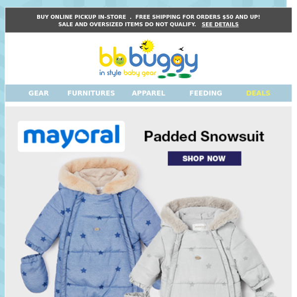 BB Buggy: FALL/WINTER new arrivals