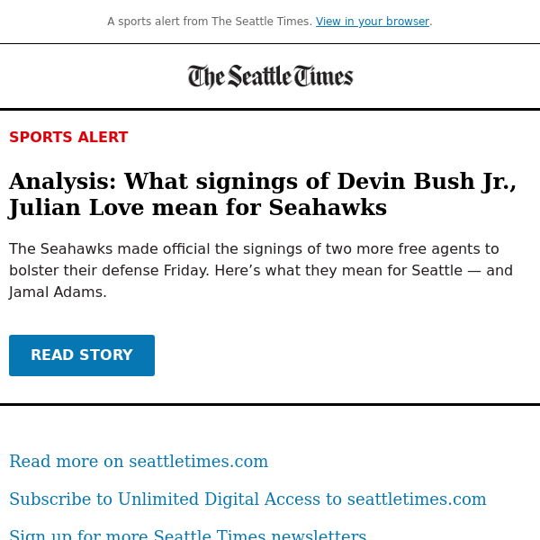 Analysis: What signings of Bush, Love mean for Seahawks