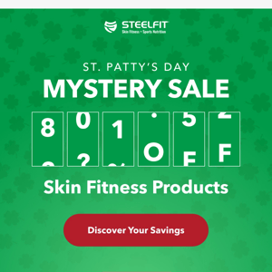 🔍 Mystery sale! 🍀 How much will you save?