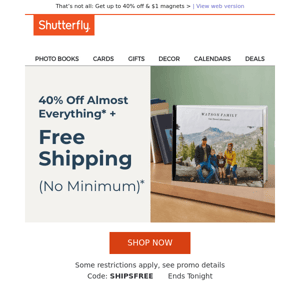 You’ve earned FREE SHIPPING (no minimum) — hurry, offer ends tonight!