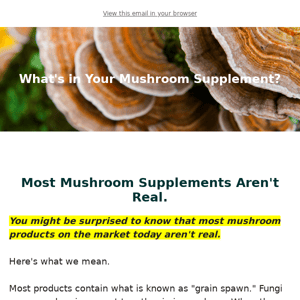🚫Most Mushroom Supplements Aren't Real
