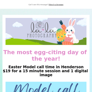 Attention! Important message! Peep this cute Easter Model call