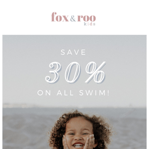 Save 30% on Swimwear! 🌊
