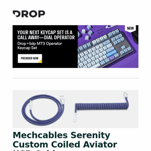 Mechcables Serenity Custom Coiled Aviator USB Cable, Moon Key Eagle Has Landed Artisan Keycap, xDuoo TA-01B DAC/Amp and more...