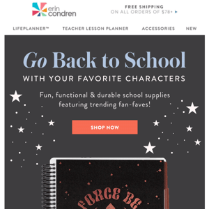 Go Back to School with Star Wars, Jurassic World, Hello Kitty+