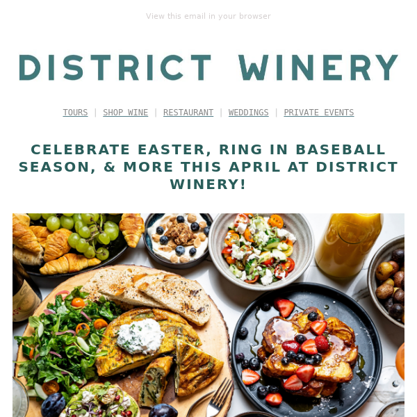 Ring in Spring at District Winery 🍷