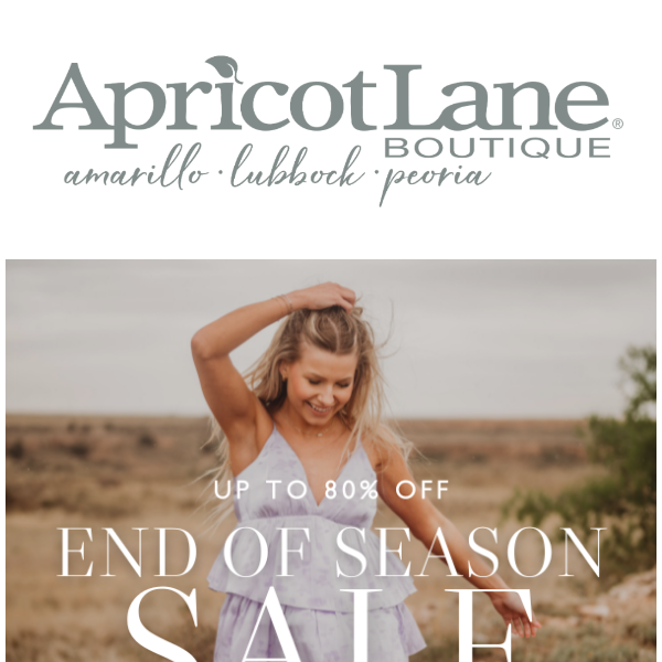 End of season sale! 😱
