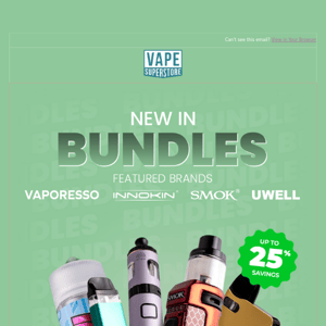 New Vape Kit Bundles! 🔥