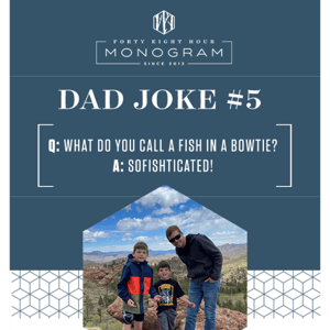 Dad joke #5 + special discount code inside! 😳