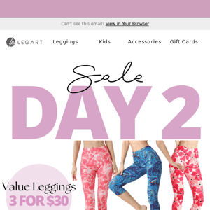 🎉ONE DAY ONLY - Value Leggings 3 for $30 - December 29th