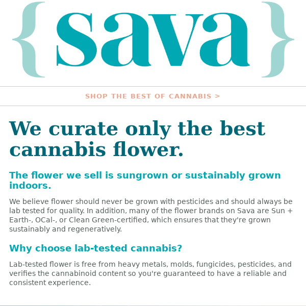 Why buy flower from Sava?